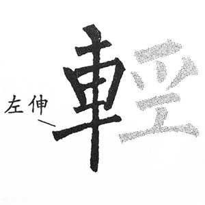 车字旁